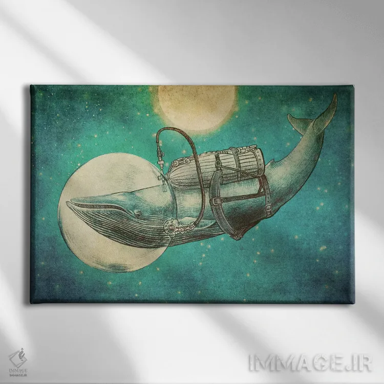 تابلو سفر اثر اریک فن - نمای روبهرو روی دیوار