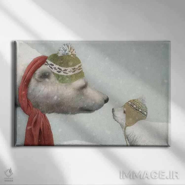 تابلو اولین زمستان اثر اریک فن - نمای روبهرو روی دیوار