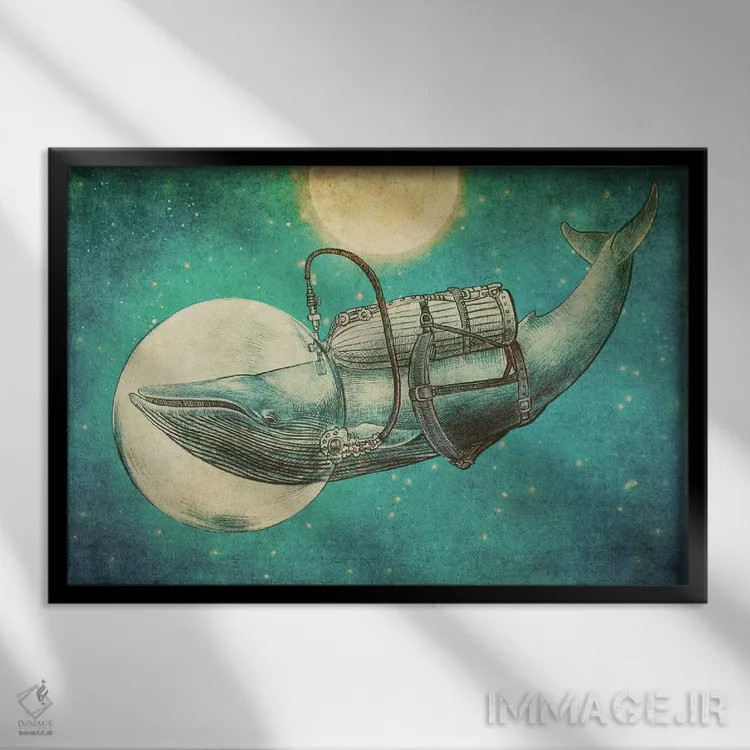 تابلو سفر اثر اریک فن - نمای قابدار مشکی