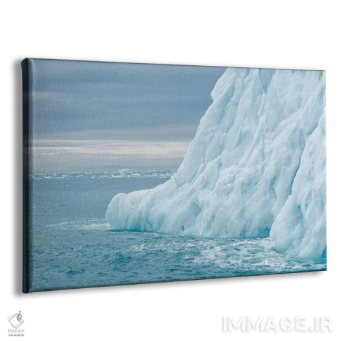 تابلو سوالبارد، جزیره نوردائوستلاندت. قطعات رنگارنگ یخ از یخچال جدا شدهاند اثر الن گاف - نمای پرسپکتیو محصول