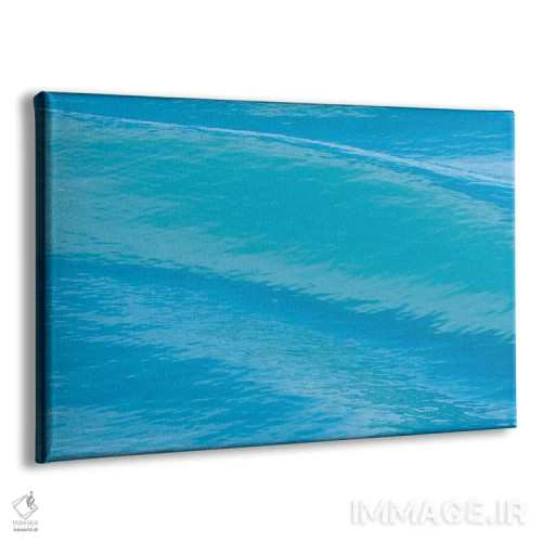 تابلو سوالبارد، جزیره نوردائوستلاندت. آب اطراف یخچال در حال ذوب آبی پرجنبوجوش است اثر الن گاف - نمای پرسپکتیو محصول