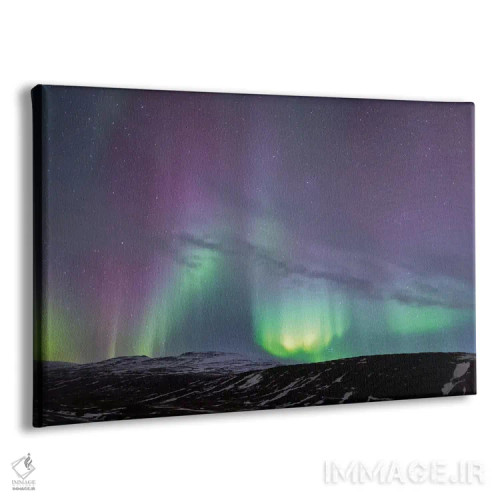 تابلو ایسلند، آکوریری. شفق قطبی در حال درخشش I اثر الن گاف - نمای پرسپکتیو محصول