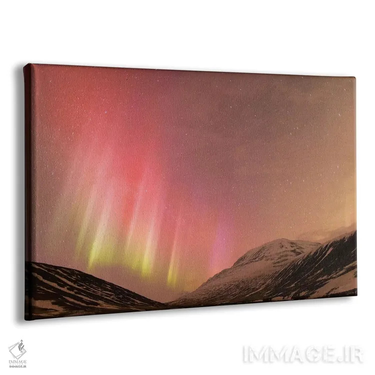 تابلو ایسلند، آکوریری. شفق قطبی در حال درخشش II اثر الن گاف - نمای پرسپکتیو محصول