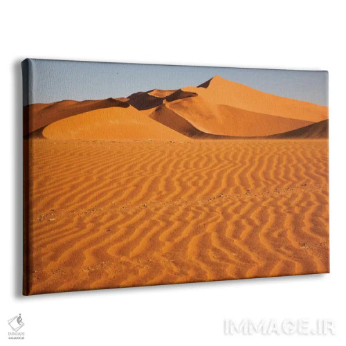 تابلو نامیبیا، پارک ملی نامیب-ناوکلوت، سوسسولی. تپههای ماسهای قرمز با نقشهایی ایجاد شده توسط باد اثر الن گاف - نمای پرسپکتیو محصول