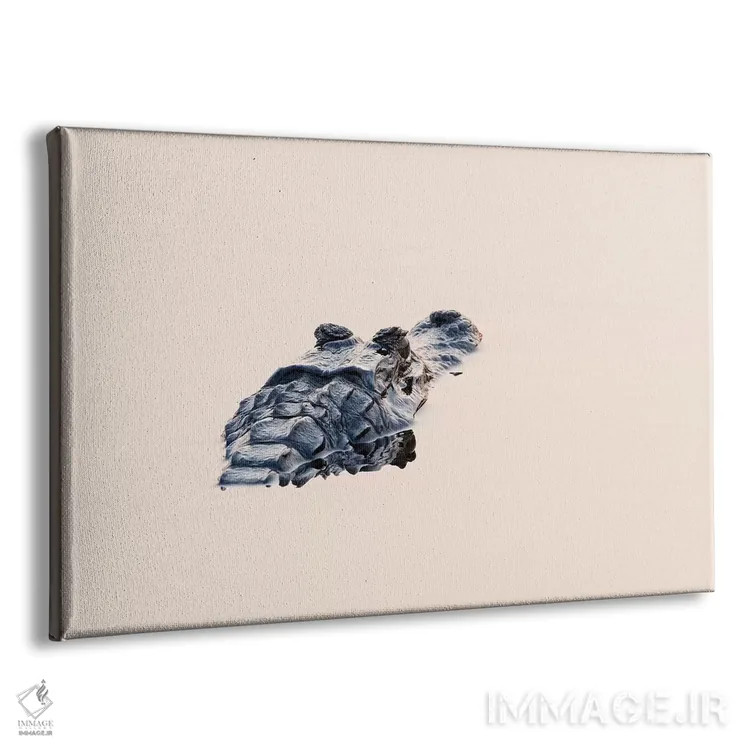 تابلو برزیل، منطقه پانتانال. سر یک کیمن سیاه در آب آرام دیده میشود اثر الن گاف - نمای پرسپکتیو محصول