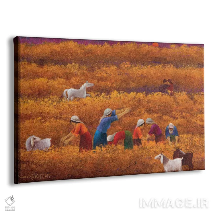 تابلو پاییز گرم و طاقتفرسا اثر امین گولر - نمای پرسپکتیو محصول