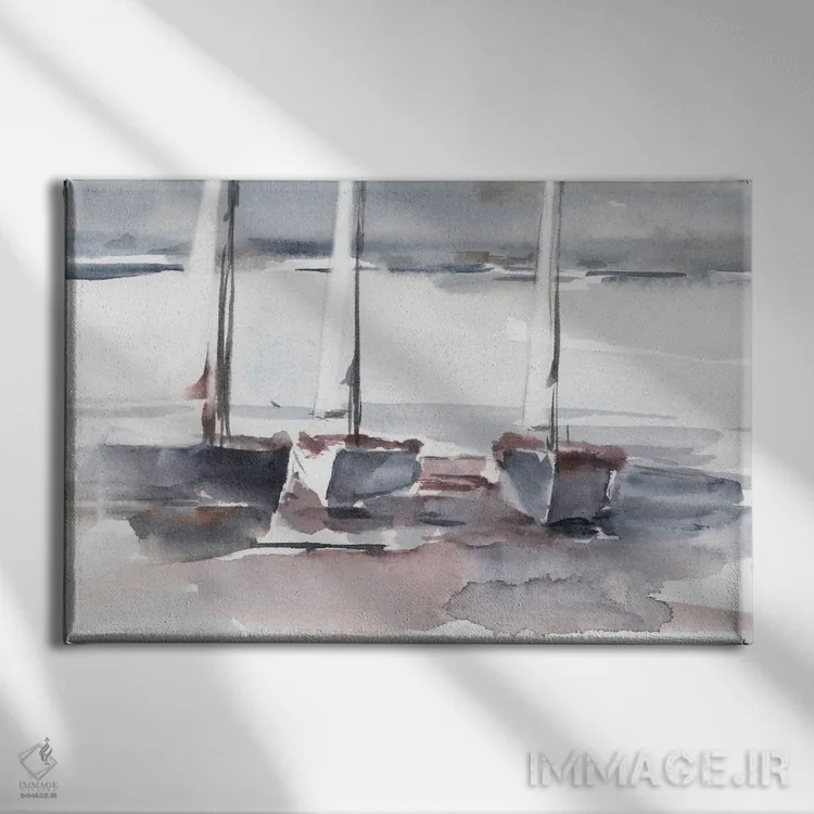 تابلو بادبانهای کارائیب (قسمت دوم) اثر اتان هارپر - نمای روبهرو روی دیوار