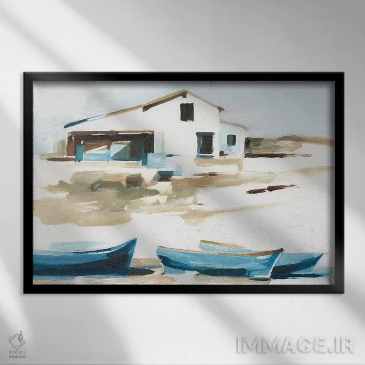 تابلو پایگاه ساحلی (قسمت دوم) اثر اتان هارپر - نمای قابدار مشکی