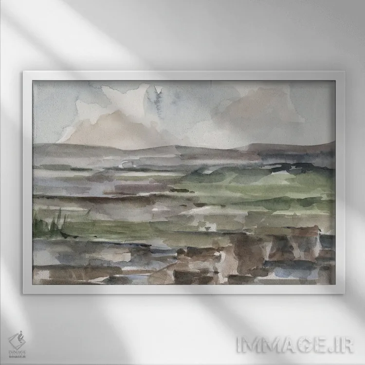 تابلو تا فرسنگها (قسمت دوم) اثر اتان هارپر - نمای قابدار سفید