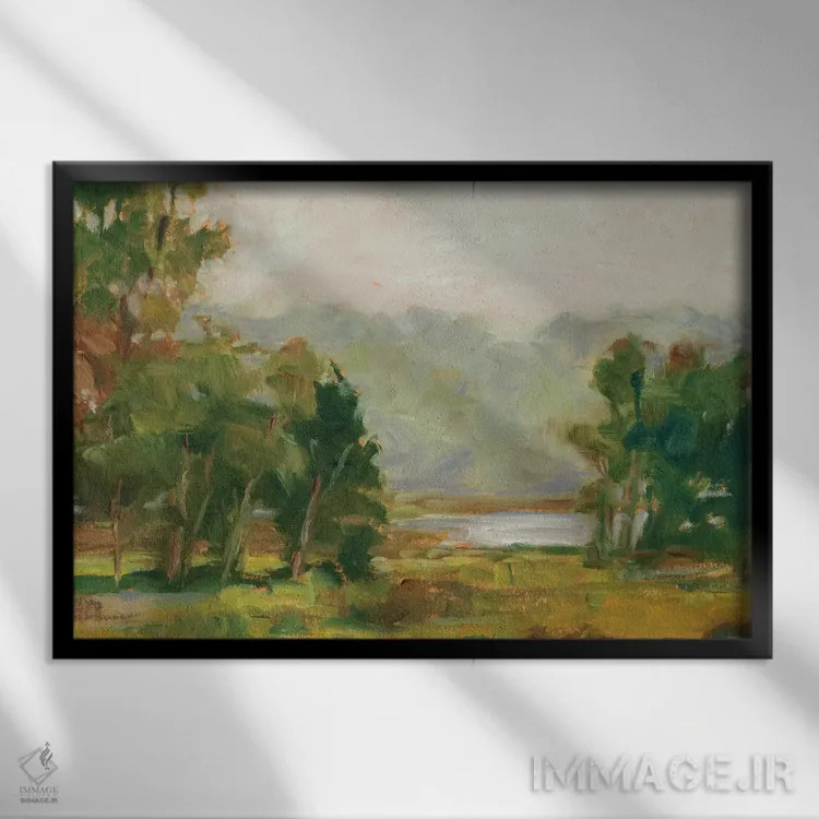 تابلو نور متغیر خورشید (قسمت دوم) اثر اتان هارپر - نمای قابدار مشکی