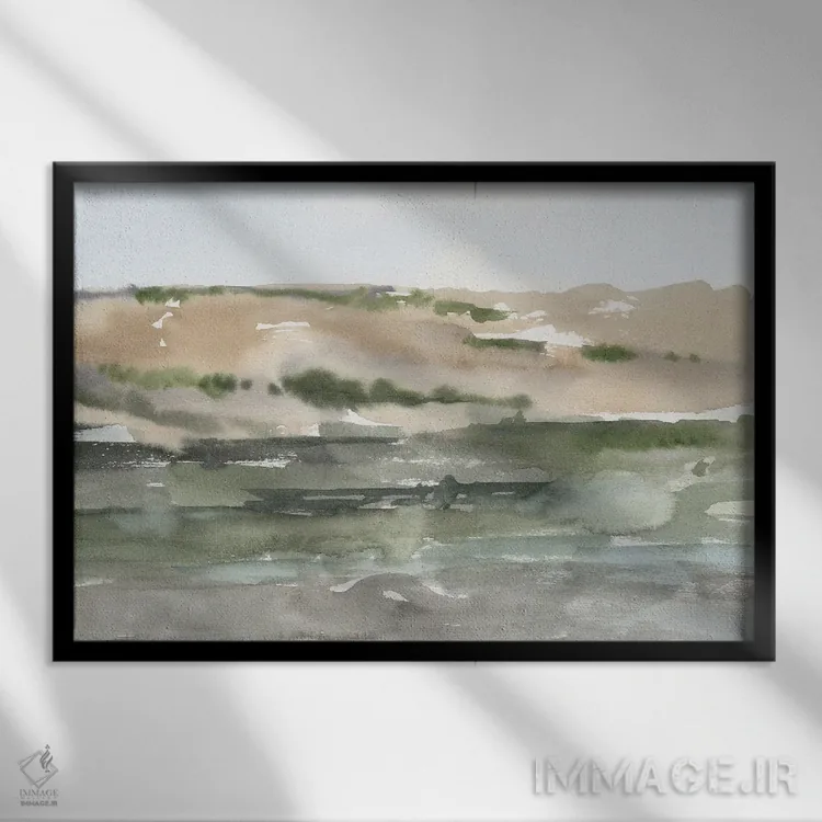 تابلو واحه در دره (قسمت دوم) اثر اتان هارپر - نمای قابدار مشکی