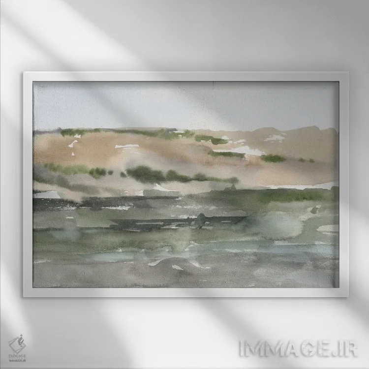 تابلو واحه در دره (قسمت دوم) اثر اتان هارپر - نمای قابدار سفید