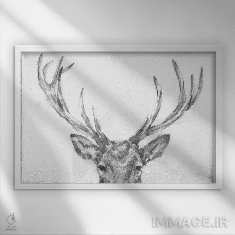 تابلو سلام عزیزم (قسمت اول) اثر اتان هارپر - نمای قابدار سفید