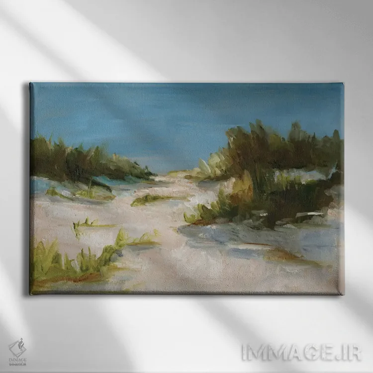 تابلو تپههای شنی تابستانی (قسمت اول) اثر اتان هارپر - نمای روبهرو روی دیوار