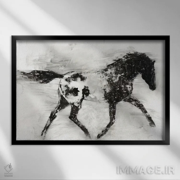 تابلو آپالوسای روستایی (قسمت اول) اثر اتان هارپر - نمای قابدار مشکی