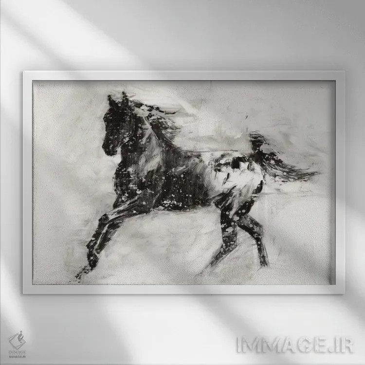 تابلو آپالوسای روستایی (قسمت دوم) اثر اتان هارپر - نمای قابدار سفید
