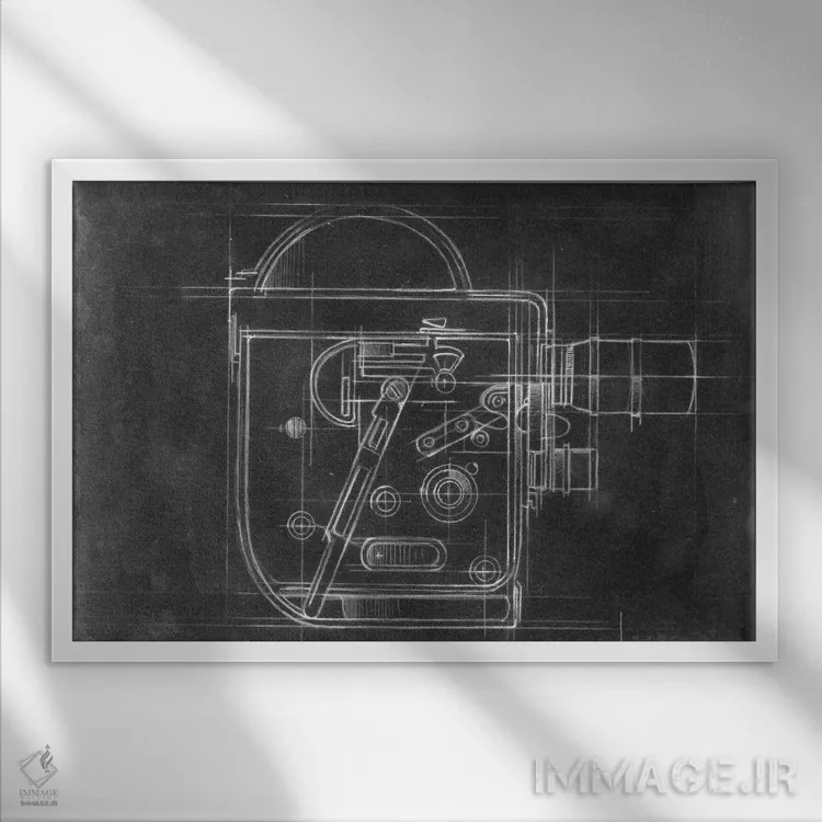 تابلو نقشه فنی دوربین (قسمت سوم) اثر اتان هارپر - نمای قابدار سفید