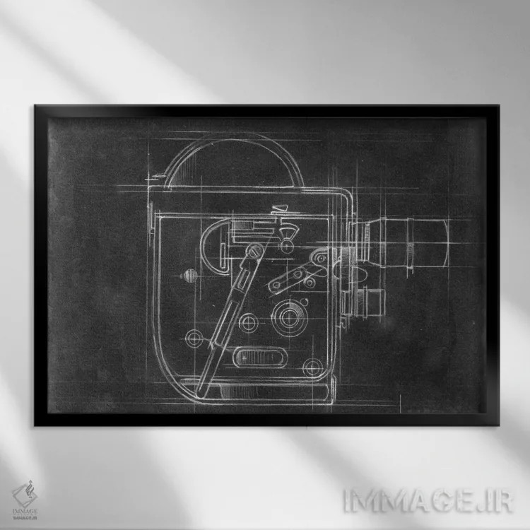 تابلو نقشه فنی دوربین (قسمت سوم) اثر اتان هارپر - نمای قابدار مشکی