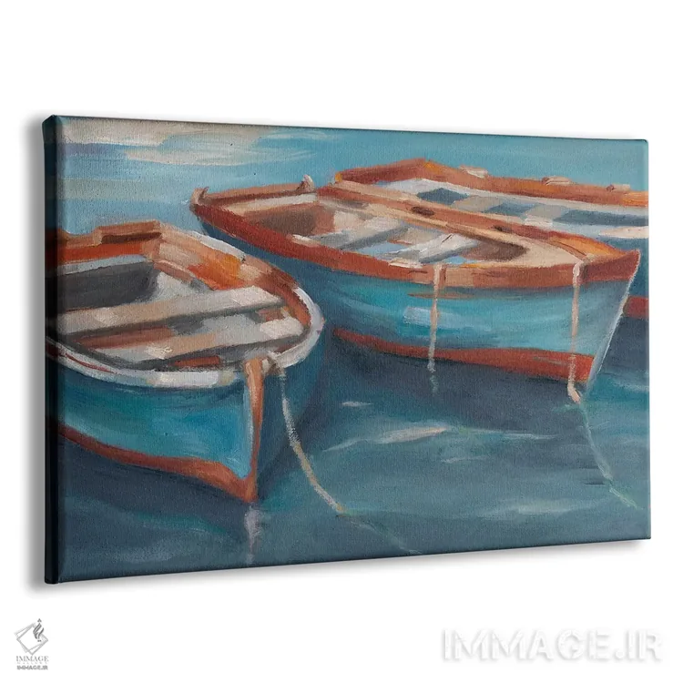 تابلو قایقهای پارویی بستهشده II اثر اتان هارپر - نمای پرسپکتیو محصول