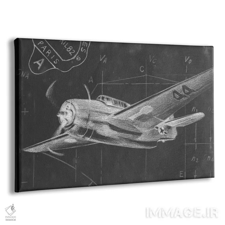 تابلو طرح شماتیک پرواز II اثر اتان هارپر - نمای پرسپکتیو محصول