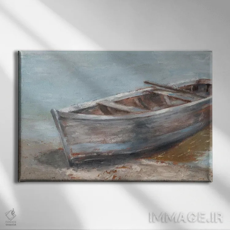 تابلو قایق سفیدشده II اثر اتان هارپر - نمای روبهرو روی دیوار