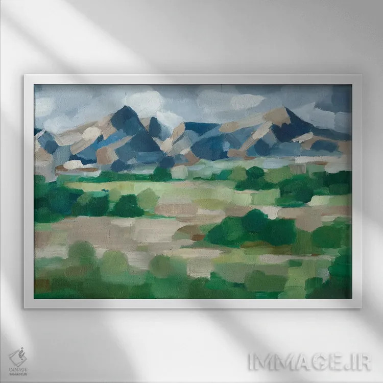 تابلو دره بلو ریج II (آمریکا) اثر اتان هارپر - نمای قابدار سفید