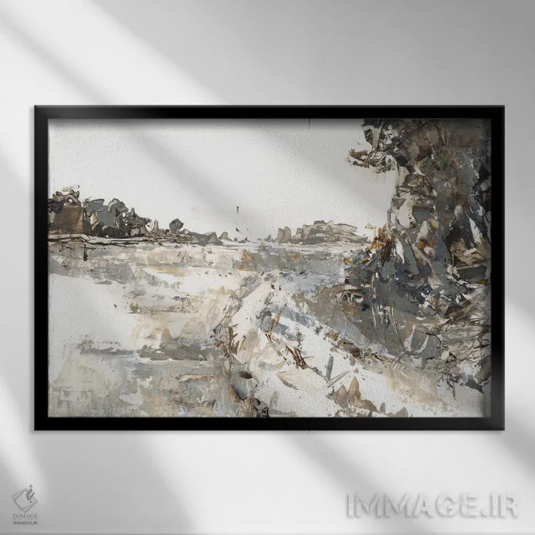 تابلو نخستین یخبندان I اثر اتان هارپر - نمای قابدار مشکی