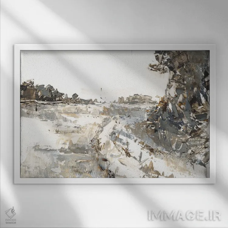 تابلو نخستین یخبندان I اثر اتان هارپر - نمای قابدار سفید