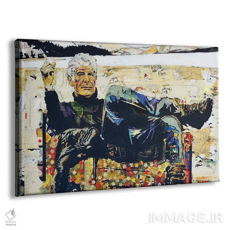 تابلو آنتونی بورباور (سرآشپز) اثر اریکا آیریس - نمای پرسپکتیو محصول