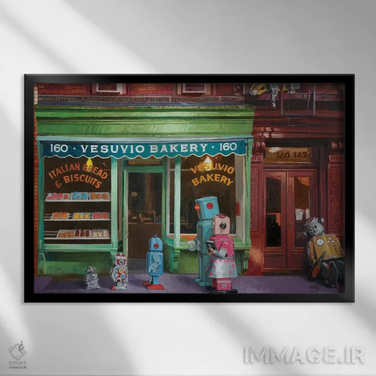 تابلو گمشده و پیدا شده اثر اریک جوینر - نمای قابدار مشکی