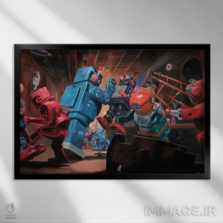 تابلو خرابی بیصدا اثر اریک جوینر - نمای قابدار مشکی