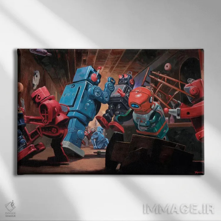 تابلو خرابی بیصدا اثر اریک جوینر - نمای روبهرو روی دیوار