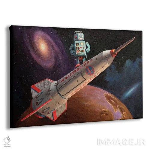 تابلو موجسوار موشک اثر اریک جوینر - نمای پرسپکتیو محصول