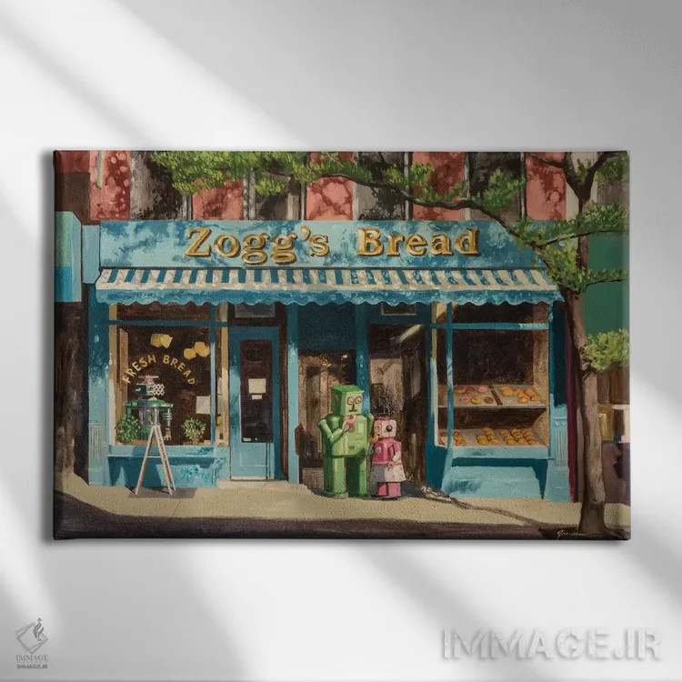 تابلو حسادت اثر اریک جوینر - نمای روبهرو روی دیوار