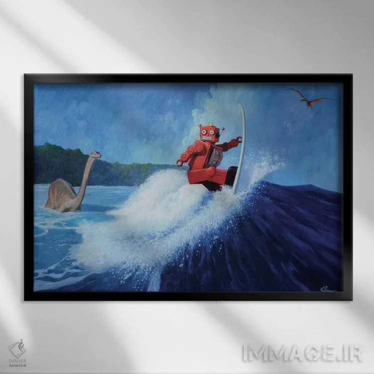 تابلو جو موجسوار اثر اریک جوینر - نمای قابدار مشکی