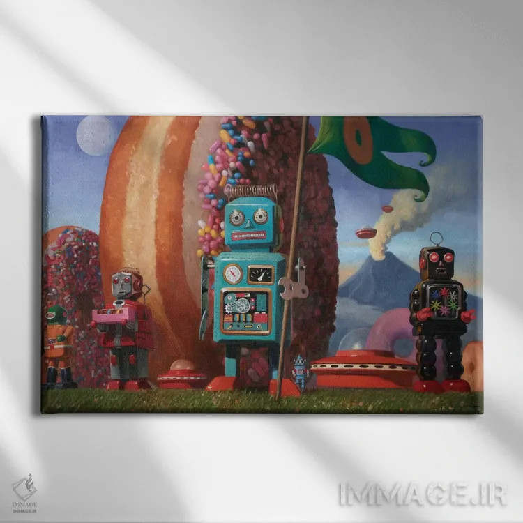 تابلو تیم فرود ۷ اثر اریک جوینر - نمای روبهرو روی دیوار