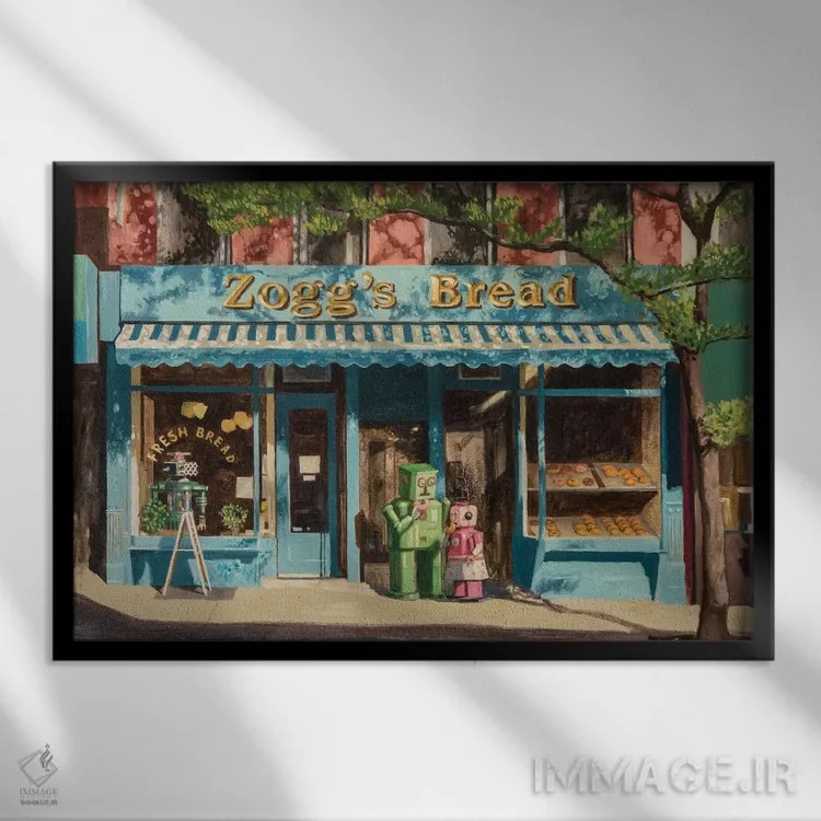 تابلو حسادت اثر اریک جوینر - نمای قابدار مشکی