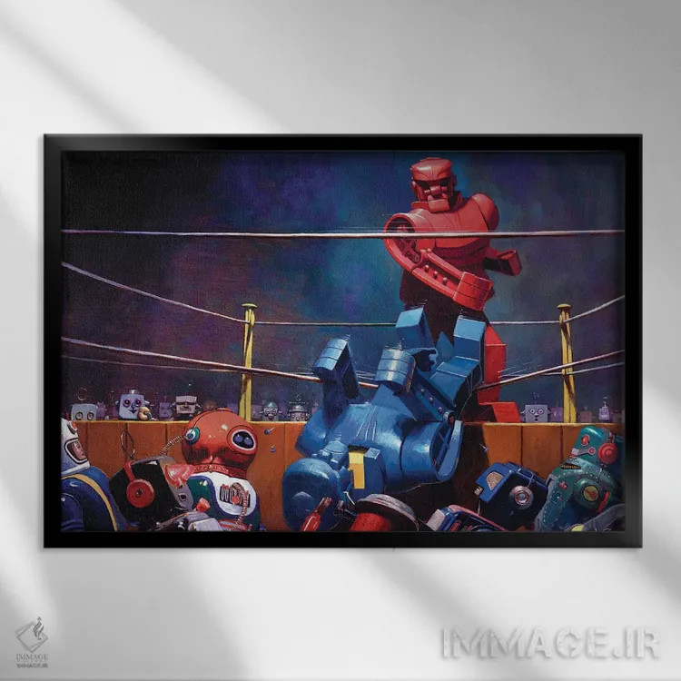 تابلو جوراب روک اثر اریک جوینر - نمای قابدار مشکی