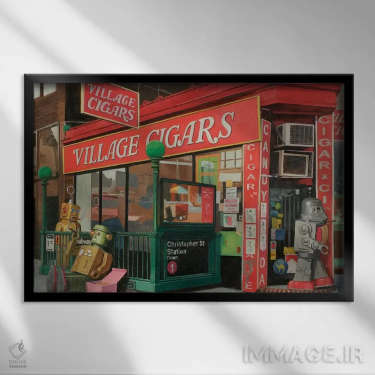 تابلو شناسان هنر ۲ اثر اریک جوینر - نمای قابدار مشکی