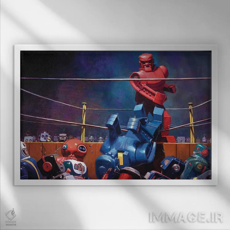 تابلو جوراب روک اثر اریک جوینر - نمای قابدار سفید