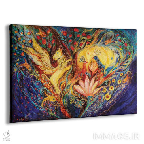 تابلو گریفین طلایی اثر النا کوتلیارکر - نمای پرسپکتیو محصول