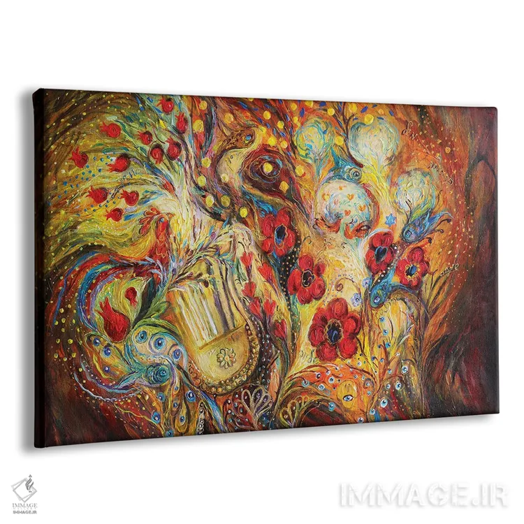 تابلو آواز خروس قرمز II اثر النا کوتلیارکر - نمای پرسپکتیو محصول