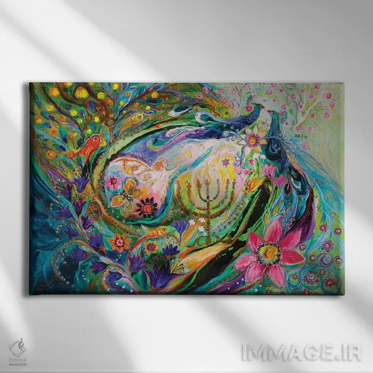 تابلو دلتنگی برای شاگال اثر النا کوتلیارکر - نمای روبهرو روی دیوار