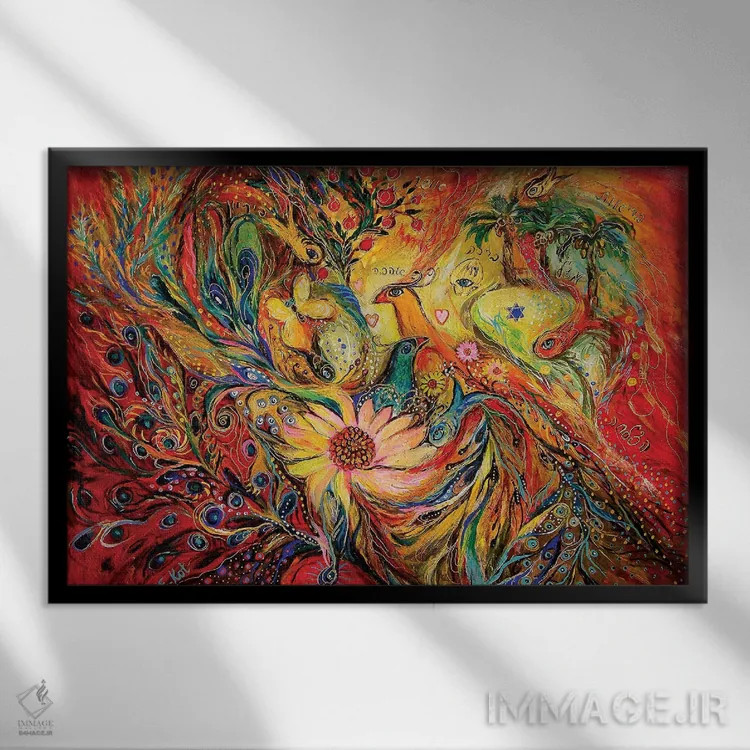 تابلو واحه اثر النا کوتلیارکر - نمای قابدار مشکی