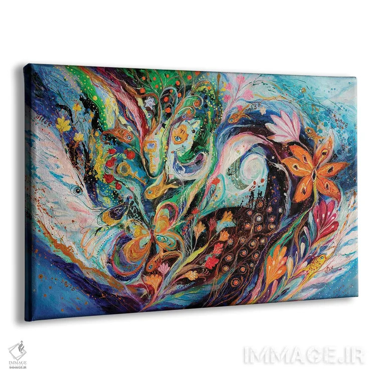 تابلو گلها و دریا اثر النا کوتلیارکر - نمای پرسپکتیو محصول