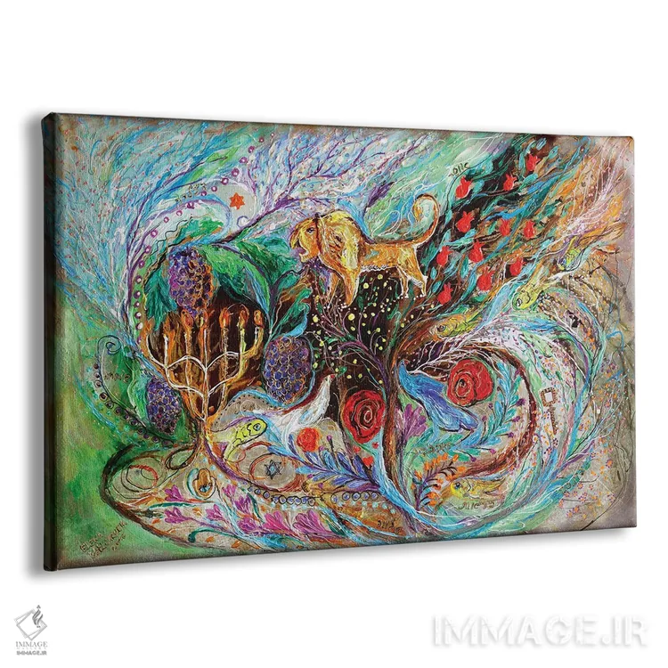 تابلو سری میراث I: شیر یهودا اثر النا کوتلیارکر - نمای پرسپکتیو محصول