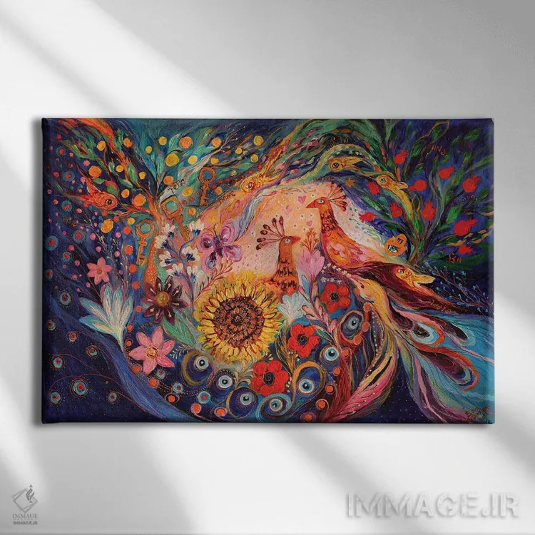 تابلو غروب آبی عمیق II اثر النا کوتلیارکر - نمای روبهرو روی دیوار