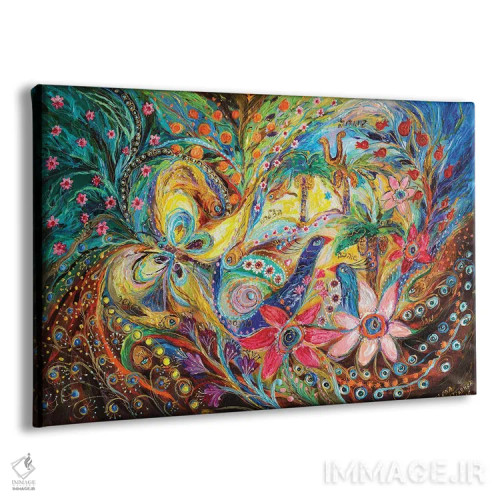 تابلو زیر سایه نخل خرما اثر النا کوتلیارکر - نمای پرسپکتیو محصول