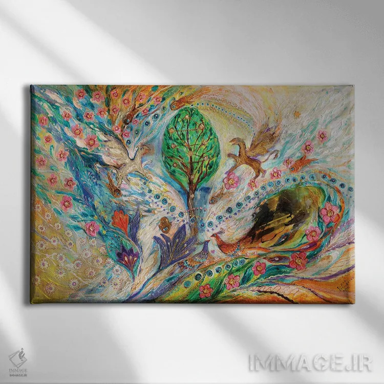 تابلو نگهبانان درخت زندگی اثر النا کوتلیارکر - نمای روبهرو روی دیوار