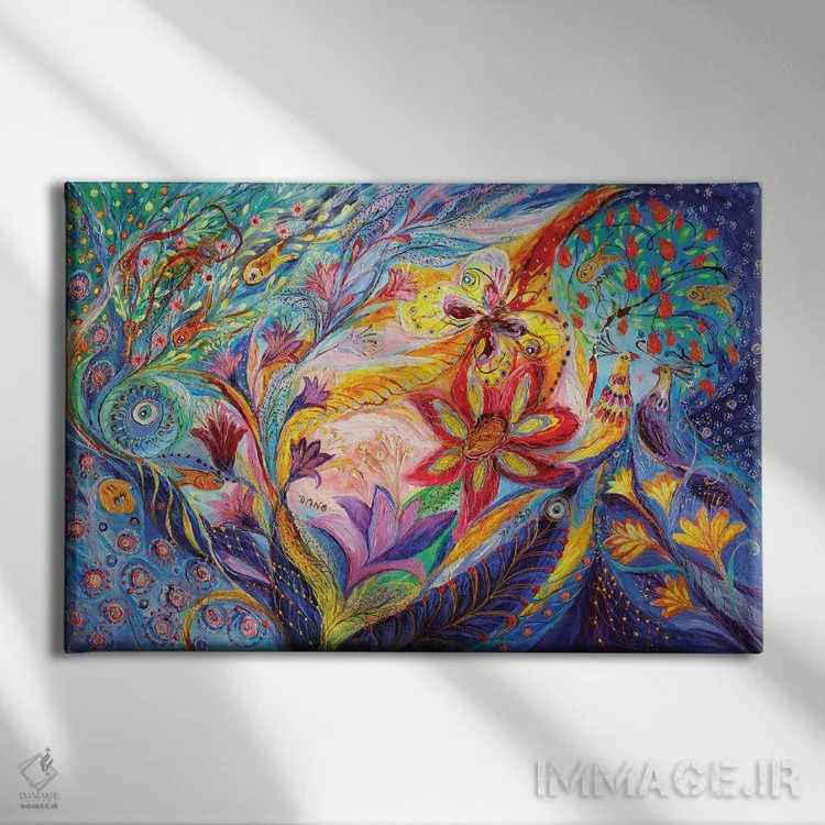 تابلو زیر باد اثر النا کوتلیارکر - نمای روبهرو روی دیوار
